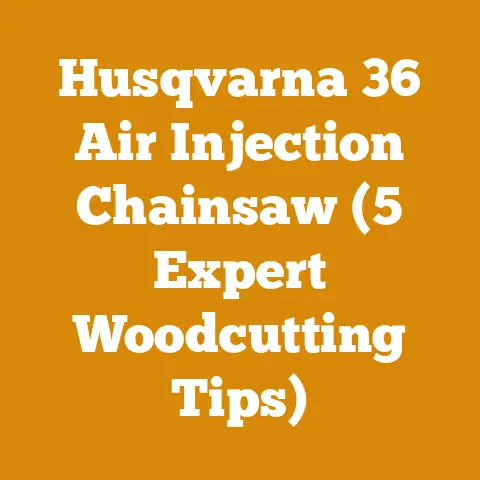 Husqvarna 36 Air Injection Chainsaw (5 Expert Woodcutting Tips)