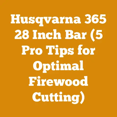 Husqvarna 365 28 Inch Bar (5 Pro Tips for Optimal Firewood Cutting)