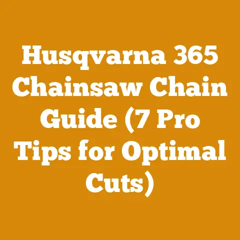 Husqvarna 365 Chainsaw Chain Guide (7 Pro Tips for Optimal Cuts)