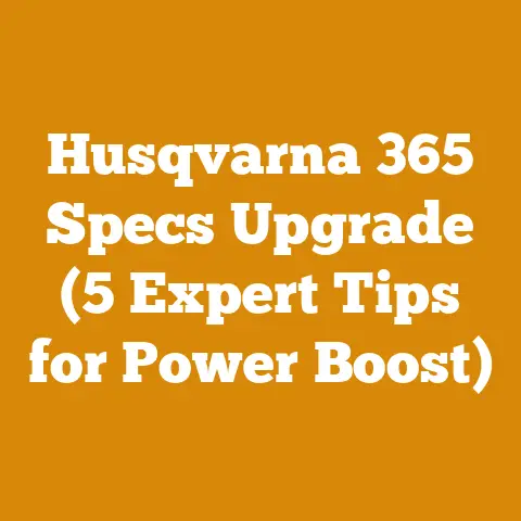 Husqvarna 365 Specs Upgrade (5 Expert Tips for Power Boost)