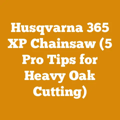 Husqvarna 365 XP Chainsaw (5 Pro Tips for Heavy Oak Cutting)