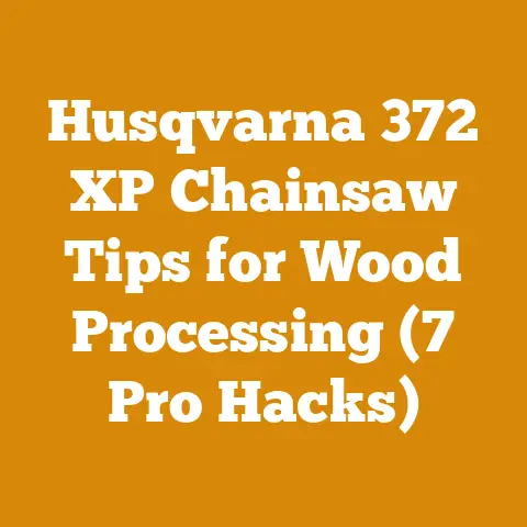 Husqvarna 372 XP Chainsaw Tips for Wood Processing (7 Pro Hacks)