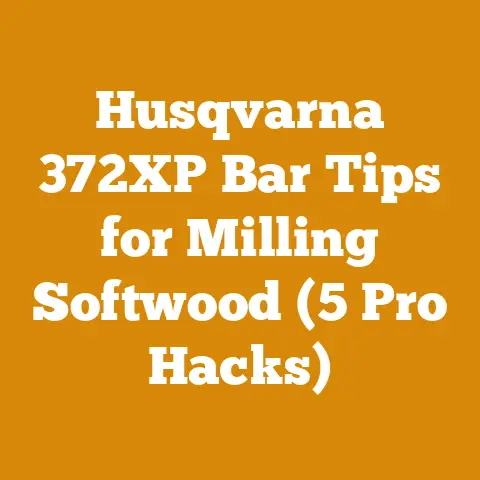 Husqvarna 372XP Bar Tips for Milling Softwood (5 Pro Hacks)