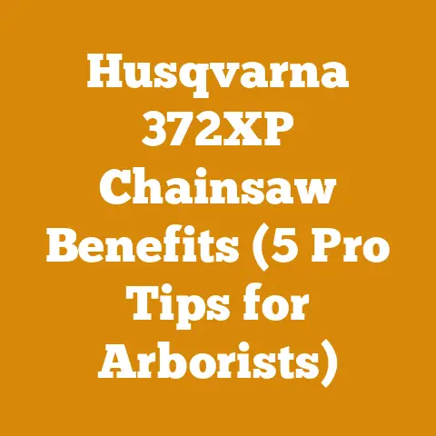 Husqvarna 372XP Chainsaw Benefits (5 Pro Tips for Arborists)