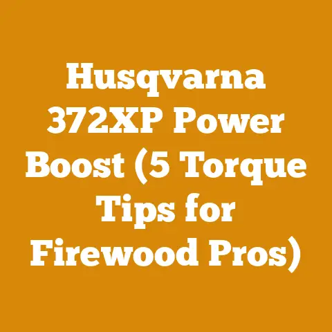 Husqvarna 372XP Power Boost (5 Torque Tips for Firewood Pros)