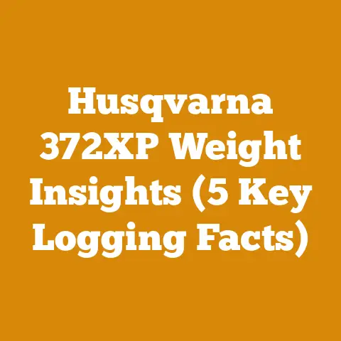 Husqvarna 372XP Weight Insights (5 Key Logging Facts)