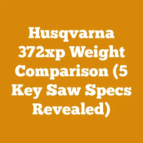 Husqvarna 372xp Weight Comparison (5 Key Saw Specs Revealed)
