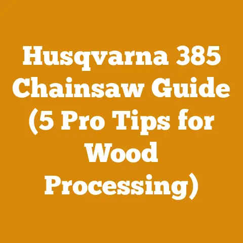 Husqvarna 385 Chainsaw Guide (5 Pro Tips for Wood Processing)