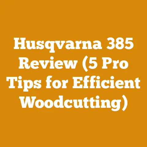 Husqvarna 385 Review (5 Pro Tips for Efficient Woodcutting)