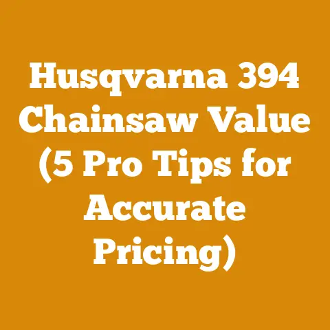 Husqvarna 394 Chainsaw Value (5 Pro Tips for Accurate Pricing)