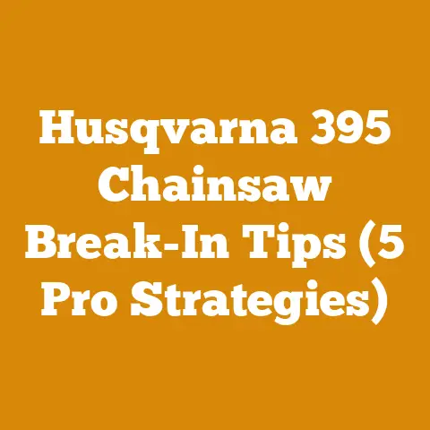 Husqvarna 395 Chainsaw Break-In Tips (5 Pro Strategies)