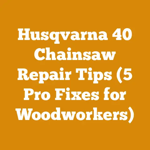 Husqvarna 40 Chainsaw Repair Tips (5 Pro Fixes for Woodworkers)