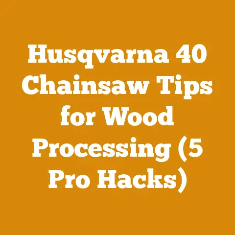 Husqvarna 40 Chainsaw Tips for Wood Processing (5 Pro Hacks)
