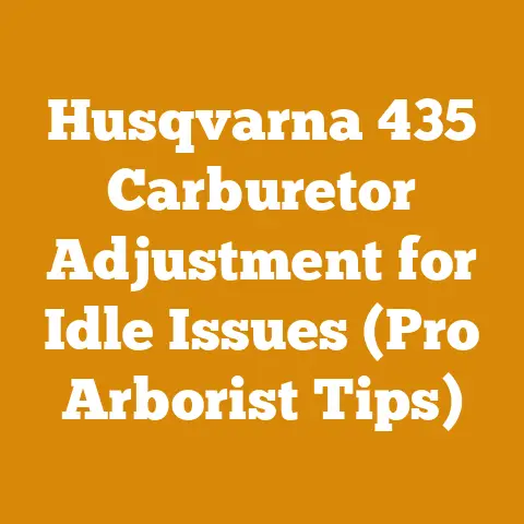 Husqvarna 435 Carburetor Adjustment for Idle Issues (Pro Arborist Tips)
