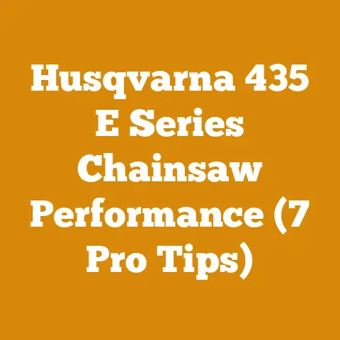 Husqvarna 435 E Series Chainsaw Performance (7 Pro Tips)