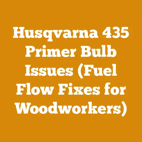Husqvarna 435 Primer Bulb Issues (Fuel Flow Fixes for Woodworkers)
