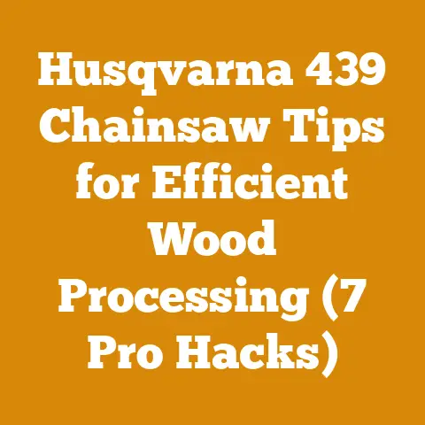 Husqvarna 439 Chainsaw Tips for Efficient Wood Processing (7 Pro Hacks)