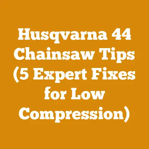 Husqvarna 44 Chainsaw Tips (5 Expert Fixes for Low Compression)