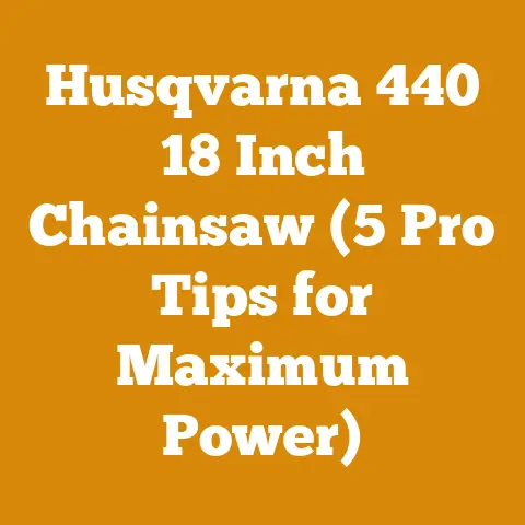 Husqvarna 440 18 Inch Chainsaw (5 Pro Tips for Maximum Power)