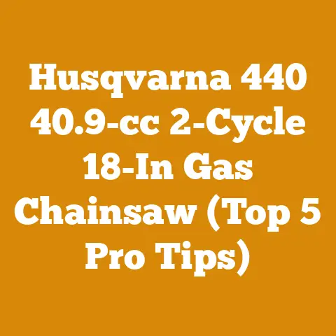 Husqvarna 440 40.9-cc 2-Cycle 18-In Gas Chainsaw (Top 5 Pro Tips)
