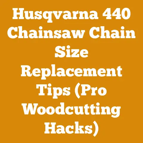 Husqvarna 440 Chainsaw Chain Size Replacement Tips (Pro Woodcutting Hacks)
