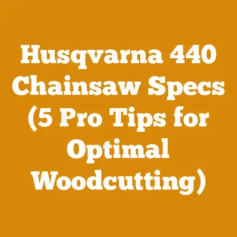 Husqvarna 440 Chainsaw Specs (5 Pro Tips for Optimal Woodcutting)