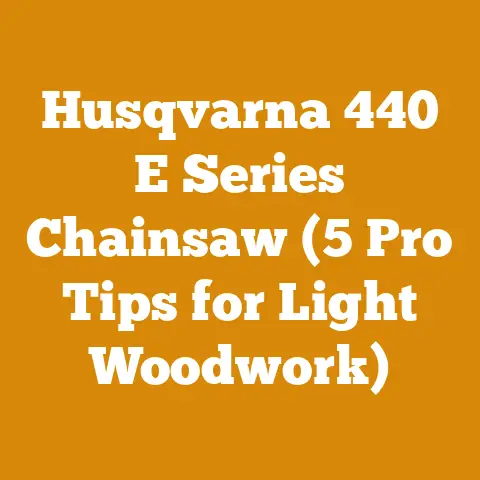Husqvarna 440 E Series Chainsaw (5 Pro Tips for Light Woodwork)