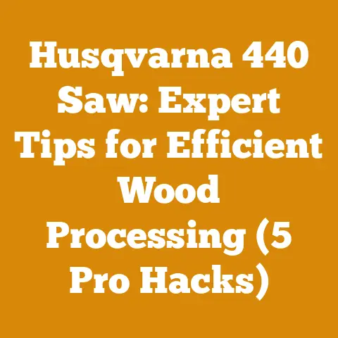 Husqvarna 440 Saw: Expert Tips for Efficient Wood Processing (5 Pro Hacks)