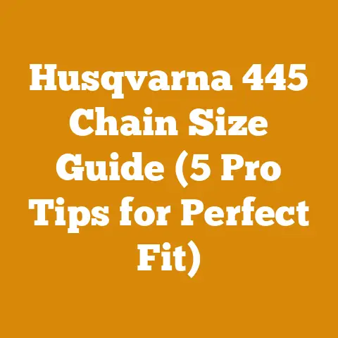 Husqvarna 445 Chain Size Guide (5 Pro Tips for Perfect Fit)