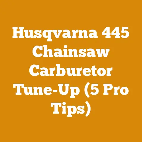 Husqvarna 445 Chainsaw Carburetor Tune-Up (5 Pro Tips)