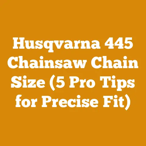 Husqvarna 445 Chainsaw Chain Size (5 Pro Tips for Precise Fit)