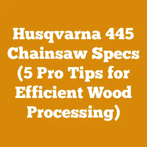 Husqvarna 445 Chainsaw Specs (5 Pro Tips for Efficient Wood Processing)