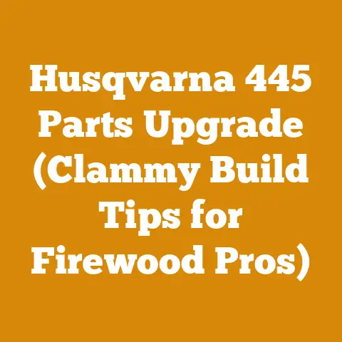 Husqvarna 445 Parts Upgrade (Clammy Build Tips for Firewood Pros)