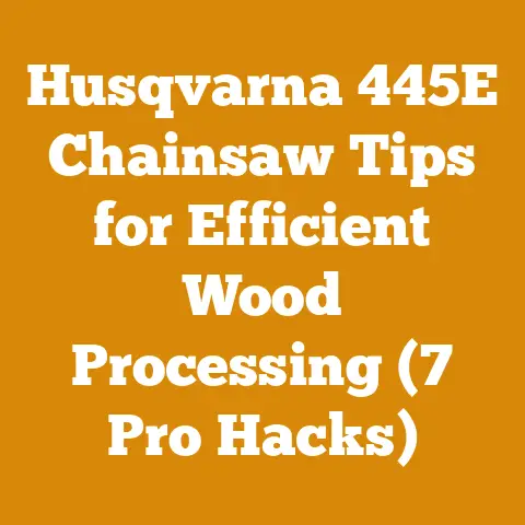 Husqvarna 445E Chainsaw Tips for Efficient Wood Processing (7 Pro Hacks)