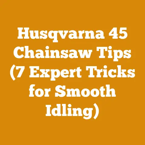 Husqvarna 45 Chainsaw Tips (7 Expert Tricks for Smooth Idling)