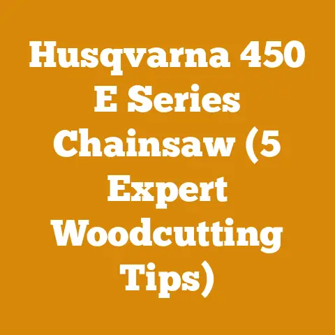 Husqvarna 450 E Series Chainsaw (5 Expert Woodcutting Tips)