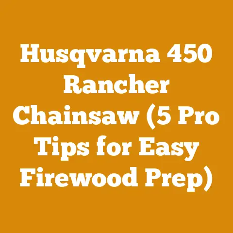 Husqvarna 450 Rancher Chainsaw (5 Pro Tips for Easy Firewood Prep)