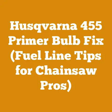 Husqvarna 455 Primer Bulb Fix (Fuel Line Tips for Chainsaw Pros)