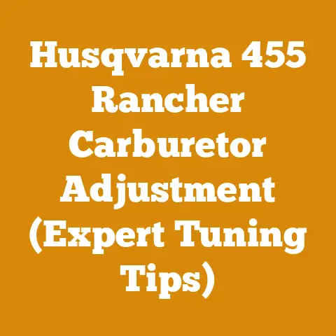 Husqvarna 455 Rancher Carburetor Adjustment (Expert Tuning Tips)