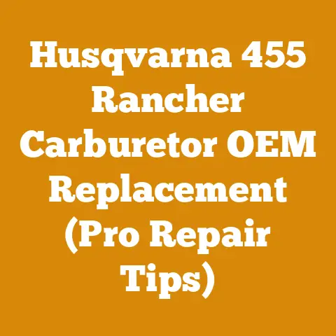 Husqvarna 455 Rancher Carburetor OEM Replacement (Pro Repair Tips)
