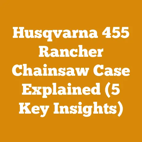 Husqvarna 455 Rancher Chainsaw Case Explained (5 Key Insights)