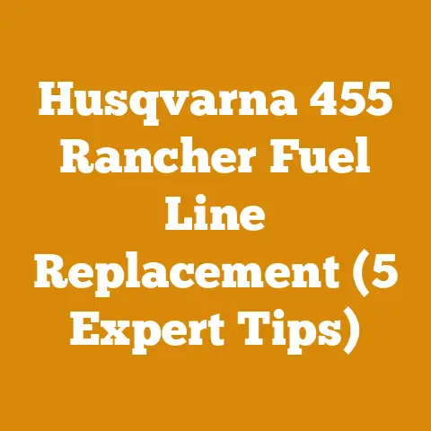 Husqvarna 455 Rancher Fuel Line Replacement (5 Expert Tips)