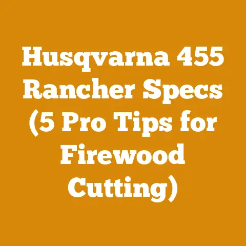 Husqvarna 455 Rancher Specs (5 Pro Tips for Firewood Cutting)