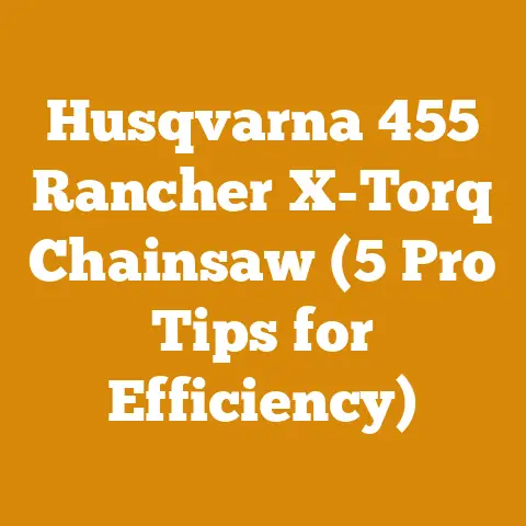 Husqvarna 455 Rancher X-Torq Chainsaw (5 Pro Tips for Efficiency)