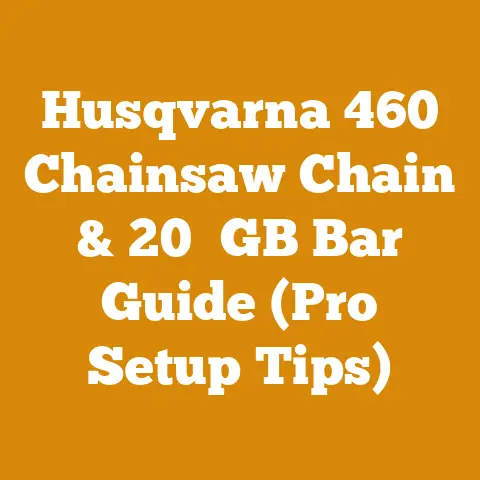 Husqvarna 460 Chainsaw Chain & 20″ GB Bar Guide (Pro Setup Tips)