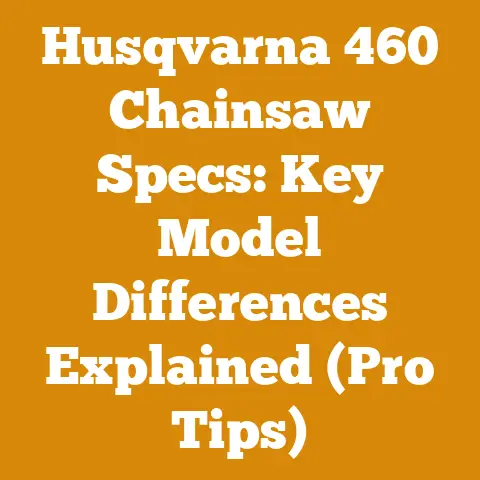 Husqvarna 460 Chainsaw Specs: Key Model Differences Explained (Pro Tips)