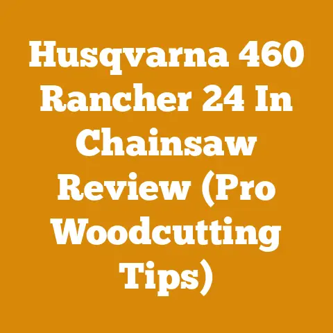 Husqvarna 460 Rancher 24 In Chainsaw Review (Pro Woodcutting Tips)