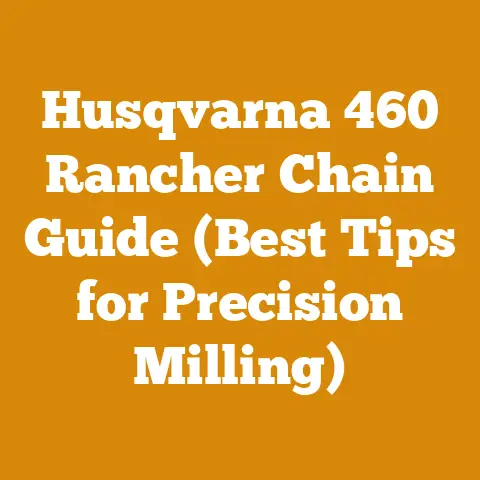 Husqvarna 460 Rancher Chain Guide (Best Tips for Precision Milling)