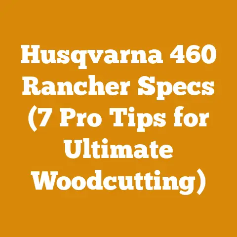 Husqvarna 460 Rancher Specs (7 Pro Tips for Ultimate Woodcutting)
