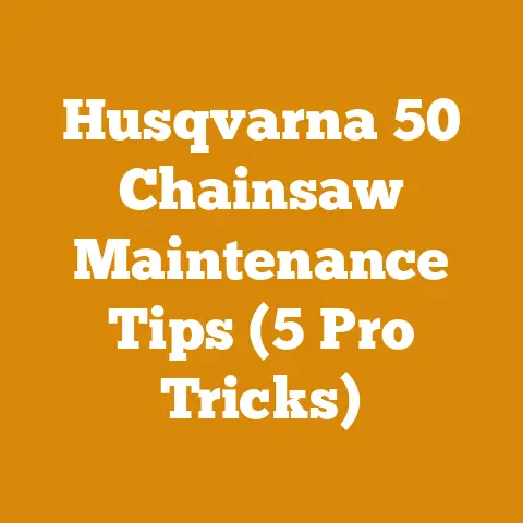 Husqvarna 50 Chainsaw Maintenance Tips (5 Pro Tricks)